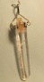 Quartz Point Pendant with Second Watermelon Stone