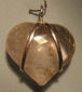 Golden Rutilated Quartz Heart Pendant