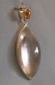 Quartz and Citrine Teardrop Pendant